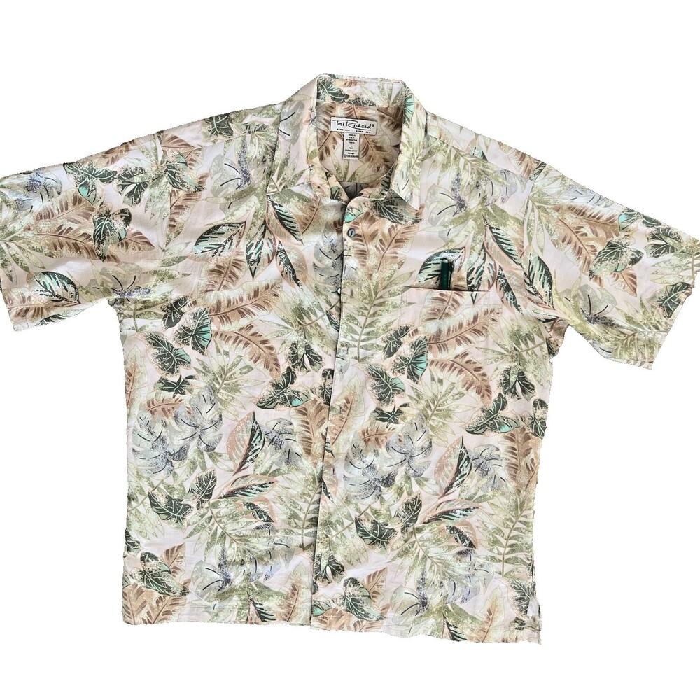 Tori Richard Honolulu Hawaiian Mens Shirt, Large,  Tropical, beach, Surf, Summer